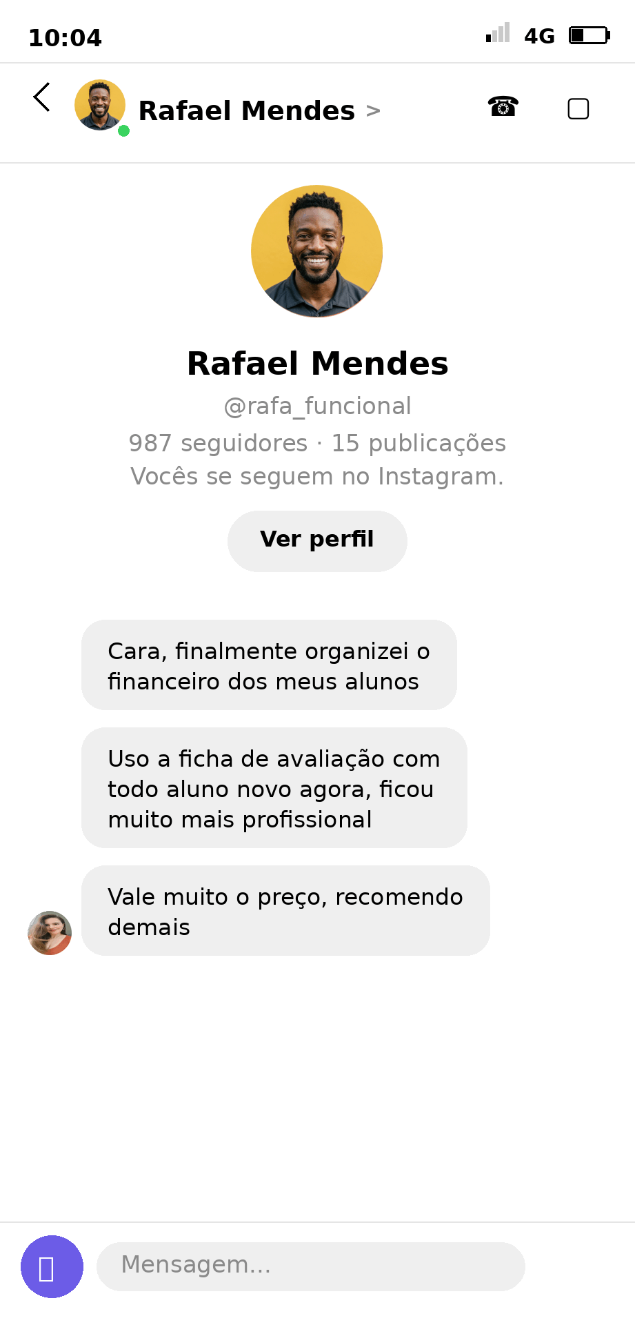 Depoimento de Juliana Prado